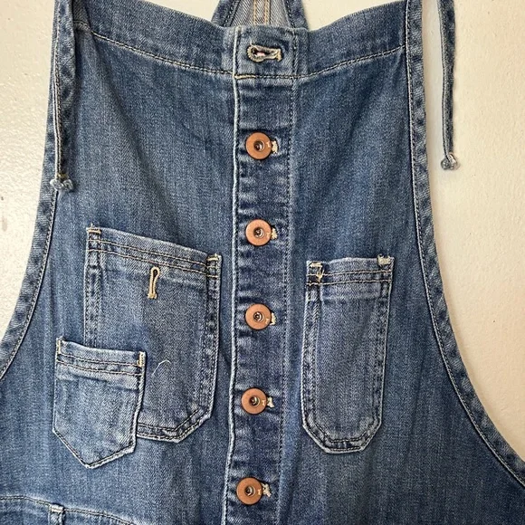 Pilcro by Anthropologie Blue Denim Overalls. Size 18. - Picture 4 of 12